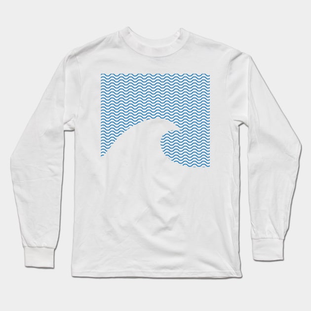 Wavy Wave Long Sleeve T-Shirt by fimbis